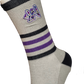 Purple Multi-Stripe Sock